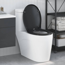Deska toaletowa Czarny 47 x 37 x 4 cm Duroplast
