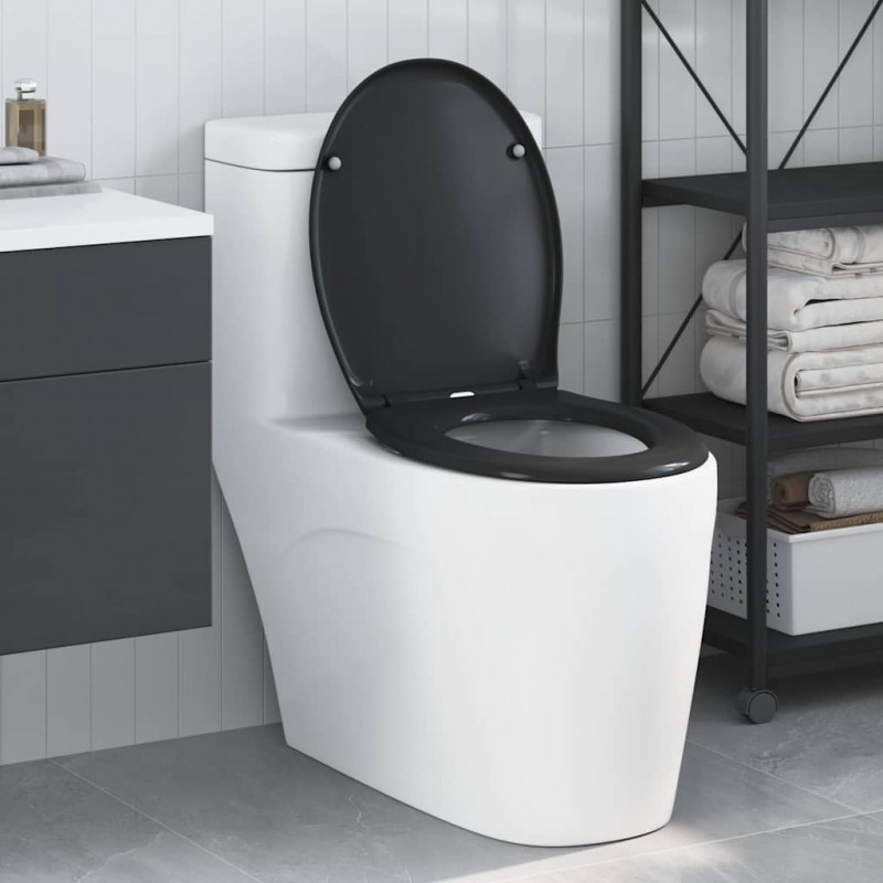 Deska toaletowa Czarny 47 x 37 x 4 cm Duroplast