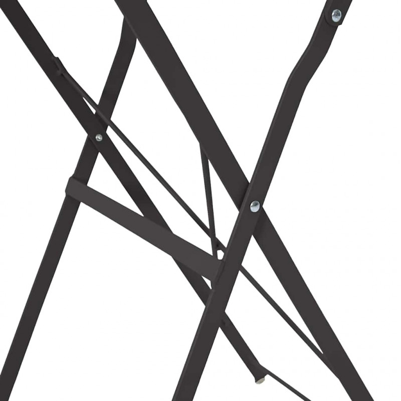 Stolik bistro Antracyt Ø 50 x 71 cm Stal malowana proszkowo