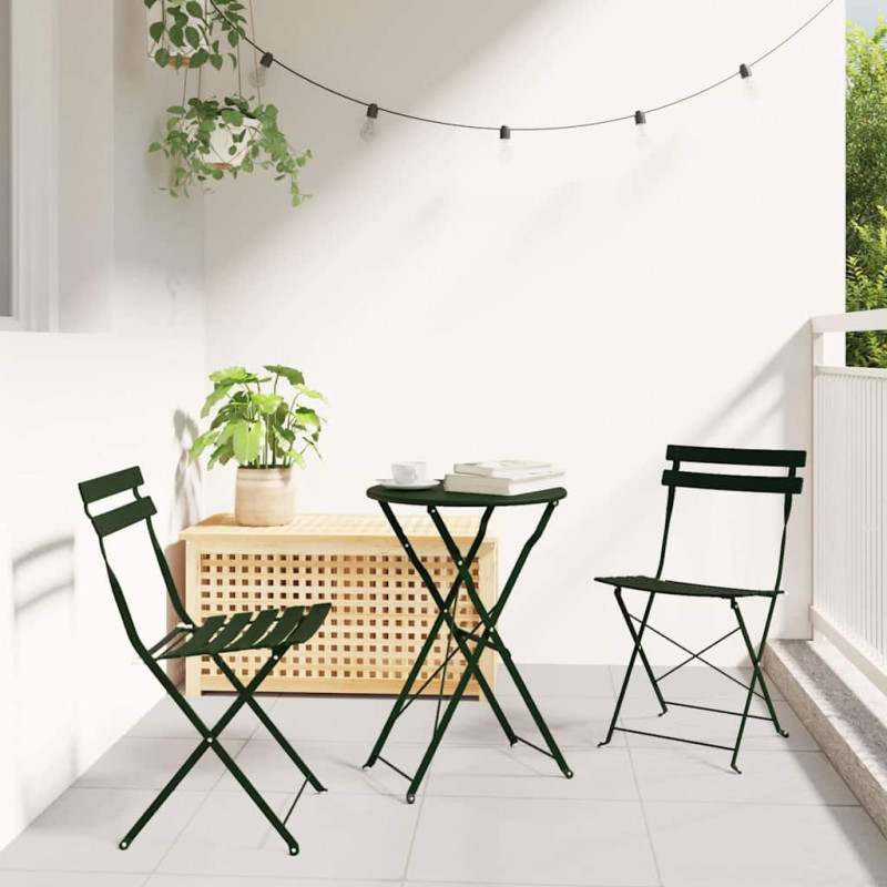Składany zestaw bistro 3 pcs Las Stal