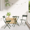 Składany zestaw bistro 3 pcs Las Stal