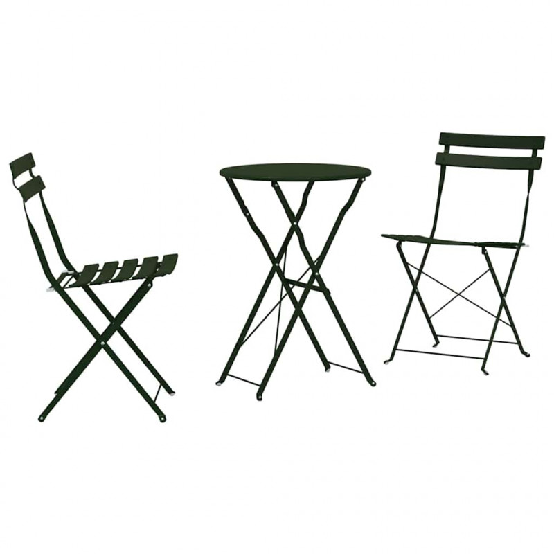 Składany zestaw bistro 3 pcs Las Stal