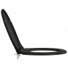 Deska toaletowa Czarny 47 x 37 x 4 cm Duroplast
