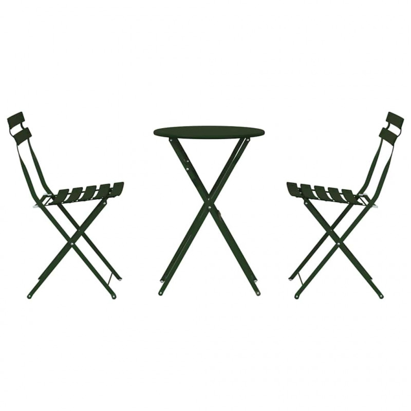Składany zestaw bistro 3 pcs Las Stal