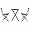 Składany zestaw bistro 3 pcs Las Stal