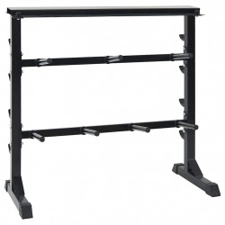 Stojak na hantle Czarny 99 x 45 x 95,5 cm
