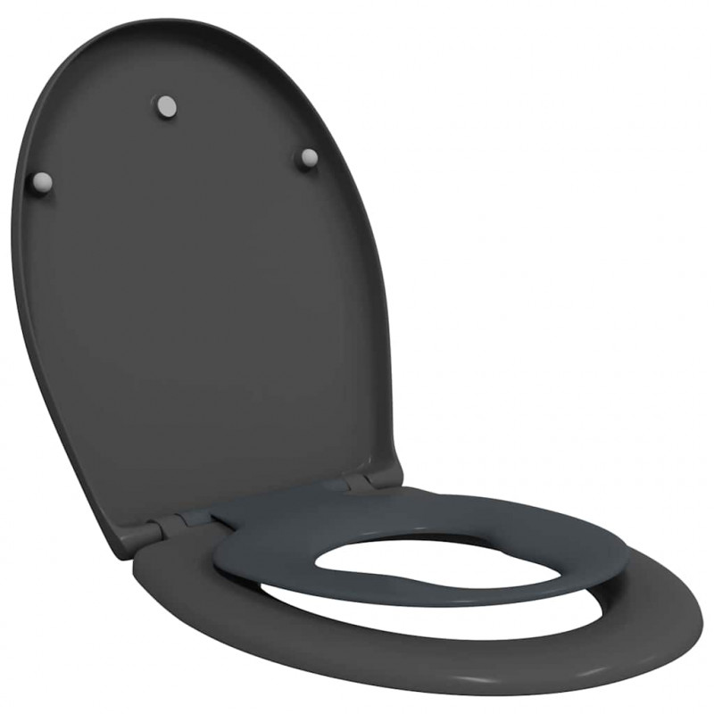 Deska toaletowa Antracyt 47 x 37 x 4 cm Duroplast