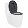 Deska toaletowa Antracyt 47 x 37 x 4 cm Duroplast