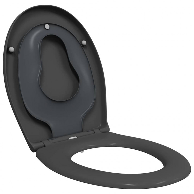 Deska toaletowa Antracyt 47 x 37 x 4 cm Duroplast