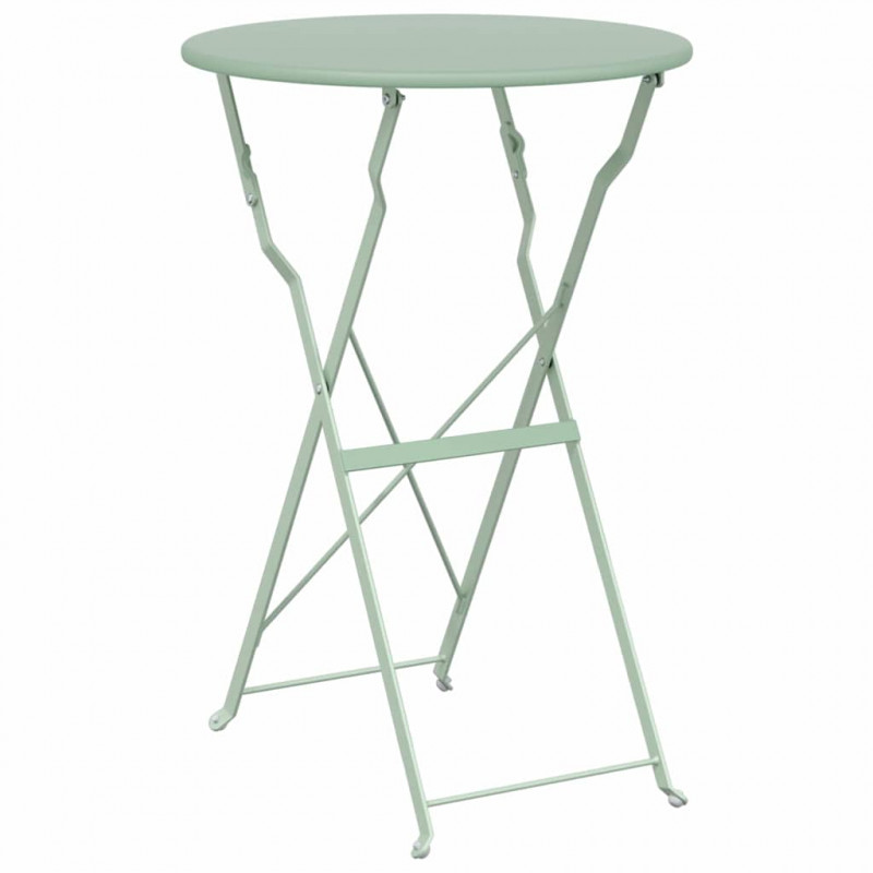 Składany zestaw bistro 3 pcs Morska zieleń Stal