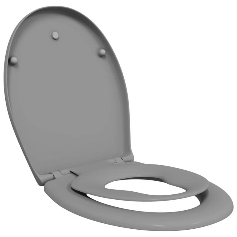 Deska toaletowa Szary 47 x 37 x 4 cm Duroplast