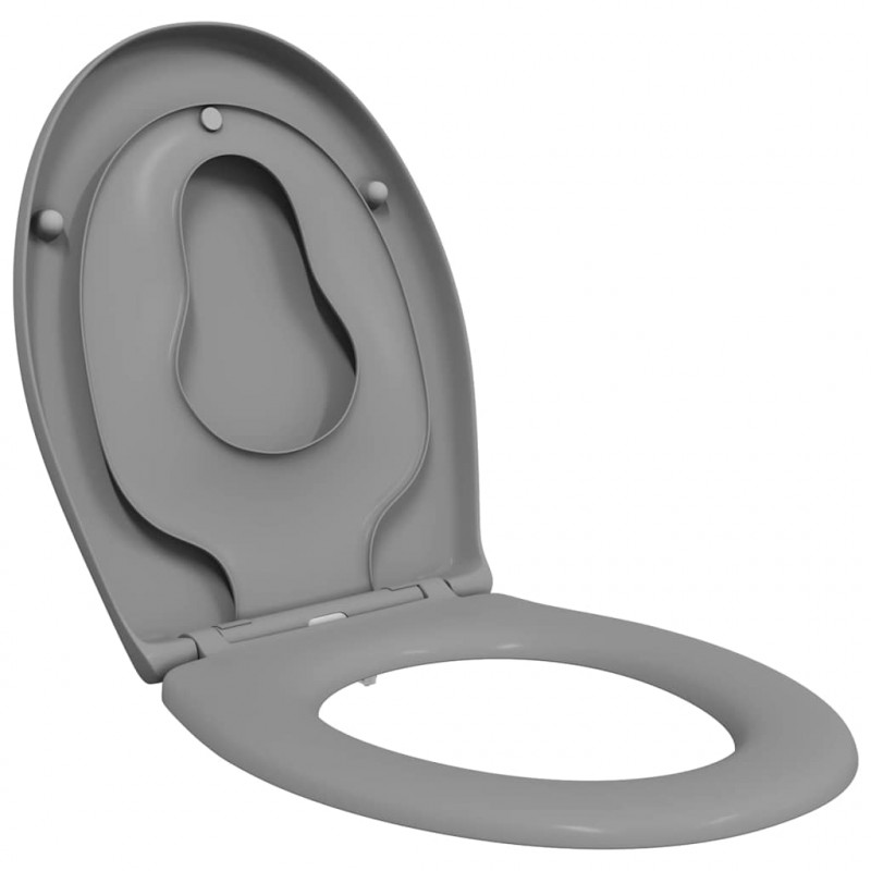 Deska toaletowa Szary 47 x 37 x 4 cm Duroplast