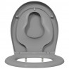 Deska toaletowa Szary 47 x 37 x 4 cm Duroplast