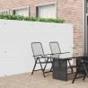 Ogrodzenie Ogrodowe Dwustronne Białe 1,8x3 m PVC