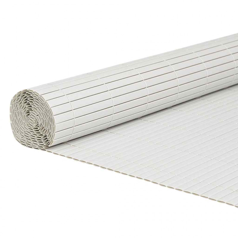 Ogrodzenie Ogrodowe Dwustronne Białe 1,8x3 m PVC