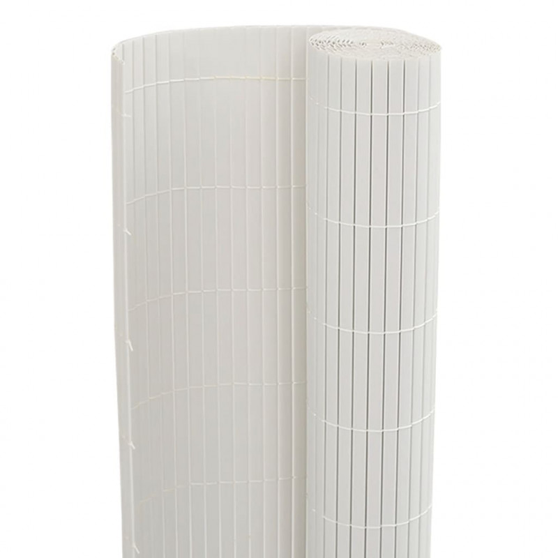 Ogrodzenie Ogrodowe Dwustronne Białe 1,8x3 m PVC