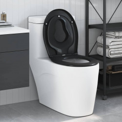 Deska toaletowa Czarny 47 x 37 x 4 cm Duroplast