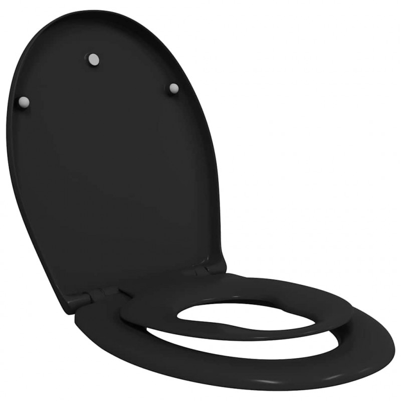 Deska toaletowa Czarny 47 x 37 x 4 cm Duroplast