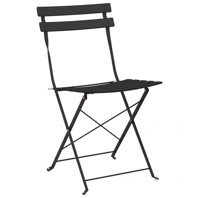 Składany zestaw bistro 3 pcs Antracyt Stal