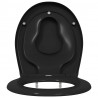 Deska toaletowa Czarny 47 x 37 x 4 cm Duroplast