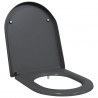 Deska toaletowa Antracyt 49 x 36 x 4 cm Duroplast