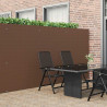 Ogrodzenie dwustronne brązowe 1,8x3 m PVC