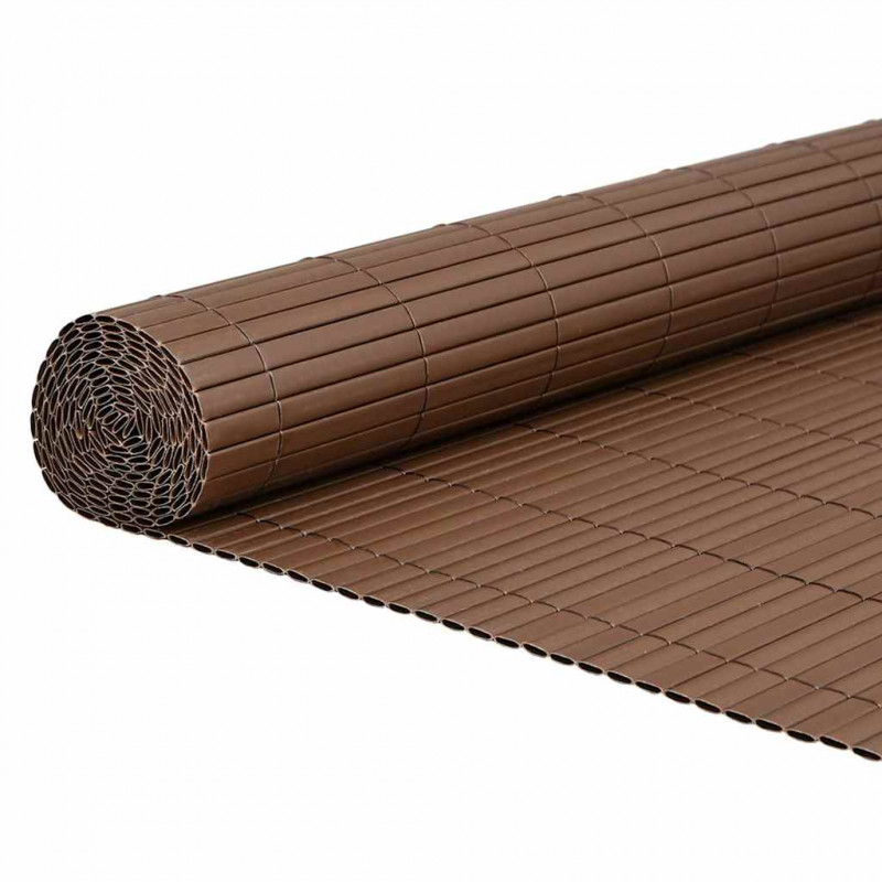 Ogrodzenie dwustronne brązowe 1,8x3 m PVC