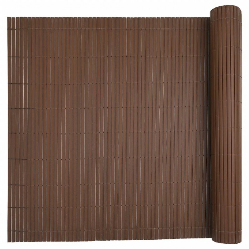 Ogrodzenie dwustronne brązowe 1,8x3 m PVC