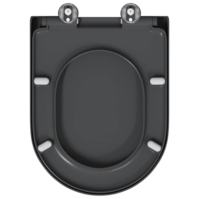 Deska toaletowa Antracyt 49 x 36 x 4 cm Duroplast