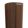 Ogrodzenie dwustronne brązowe 1,8x3 m PVC