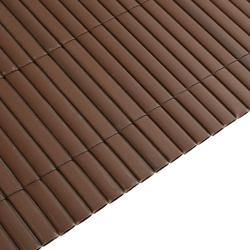 Ogrodzenie dwustronne brązowe 1,8x3 m PVC