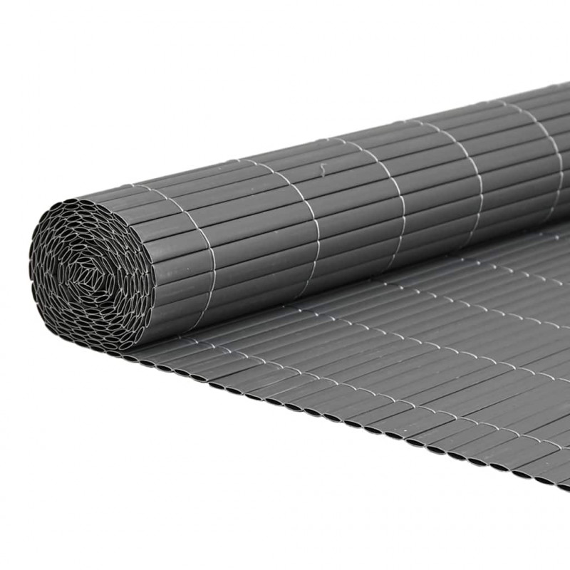 Ogrodzenie dwustronne szare 1,8x3 m PVC