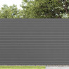 Ogrodzenie dwustronne szare 1,8x3 m PVC