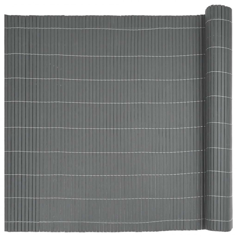 Ogrodzenie dwustronne szare 1,8x3 m PVC