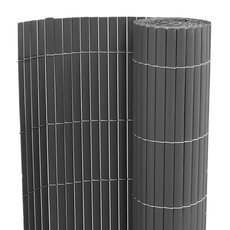 Ogrodzenie dwustronne szare 1,8x3 m PVC