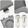 Deska toaletowa Szary 49 x 36 x 4 cm Duroplast