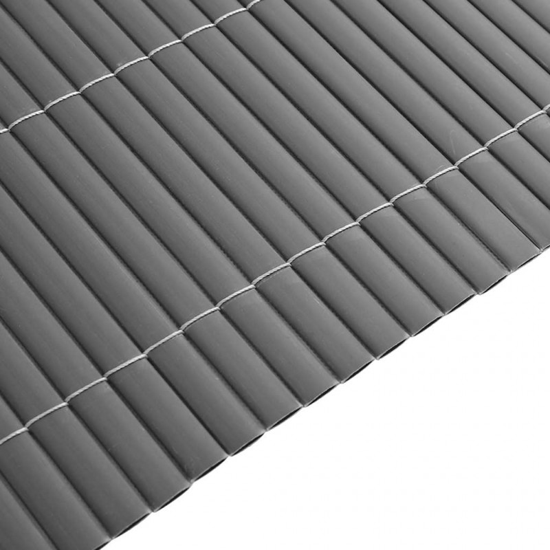 Ogrodzenie dwustronne szare 1,8x3 m PVC