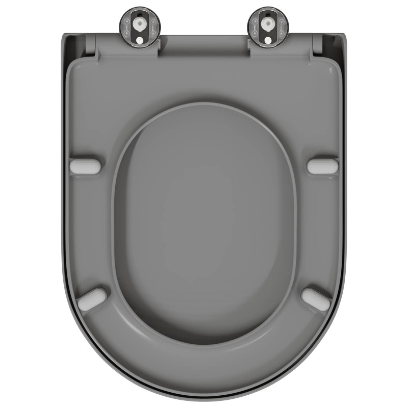 Deska toaletowa Szary 49 x 36 x 4 cm Duroplast