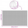 Ogrodzenie dwustronne szare 1,8x3 m PVC