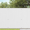 Ogrodzenie Ogrodowe Dwustronne Białe 1,8x5 m PVC