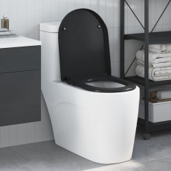 Deska toaletowa Czarny 49 x 36 x 4 cm Duroplast