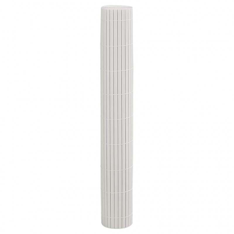 Ogrodzenie Ogrodowe Dwustronne Białe 1,8x5 m PVC