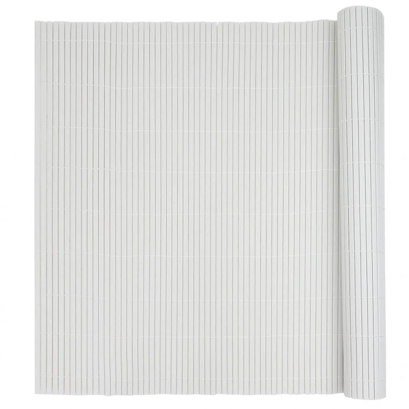 Ogrodzenie Ogrodowe Dwustronne Białe 1,8x5 m PVC