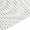 Ogrodzenie Ogrodowe Dwustronne Białe 1,8x5 m PVC