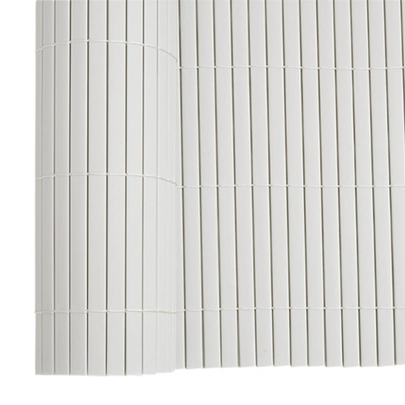 Ogrodzenie Ogrodowe Dwustronne Białe 1,8x5 m PVC