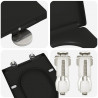 Deska toaletowa Czarny 49 x 36 x 4 cm Duroplast