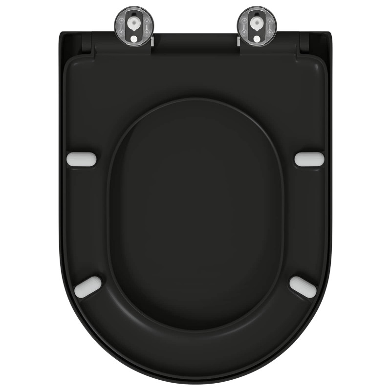Deska toaletowa Czarny 49 x 36 x 4 cm Duroplast