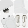 Deska toaletowa Biały 49 x 36 x 4 cm Duroplast