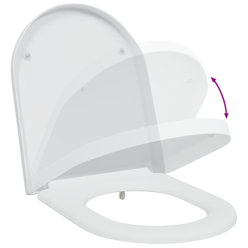 Deska toaletowa Biały 49 x 36 x 4 cm Duroplast