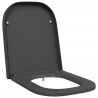 Deska toaletowa Antracyt 47,5 x 35 x 3,6 cm Duroplast